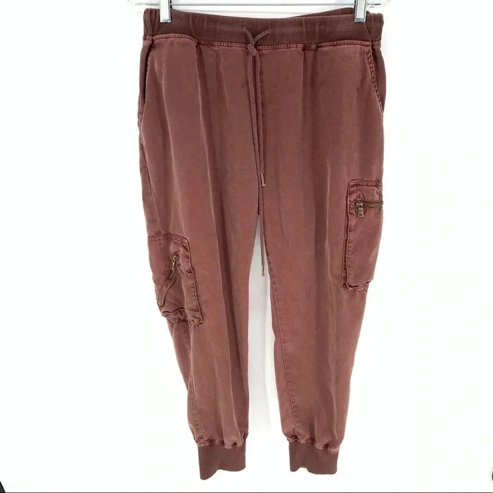 Young Fabulous & Broke Rust Joggers, Super Soft, Size Large.